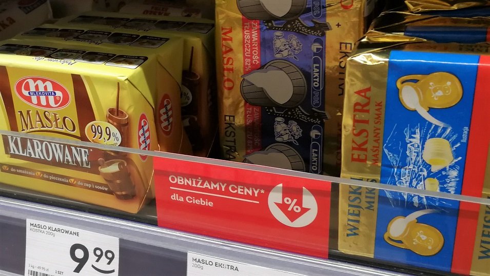 Kosta kostce nierówna. Masło 250g drożeje, a 200g tanieje. Eksperci: To wygląda na spekulacje na rynku Kosta kostce nierówna. Masło 250g drożeje, a 200g tanieje. Eksperci: To wygląda na spekulacje na rynku